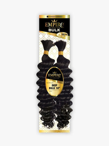 100% Human Hair, Empire® BULK, Heat Safe, Long lasting Braid & Curl, Non frizzy, Soft and Smooth, Tangle Free